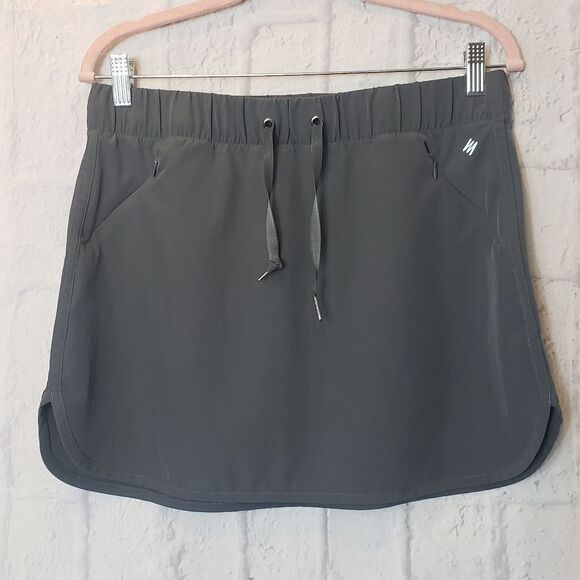 NICOLE MILLER NEW YORK Activewear Pull-on Skirt Gray Medium - Picture 1 of 8